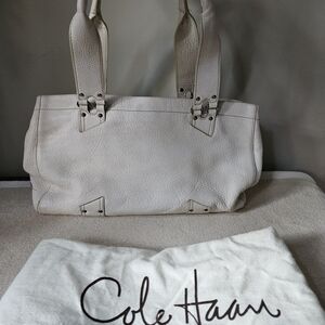 Cole Haan Off-White/Winter White Leather Shoulder Bag